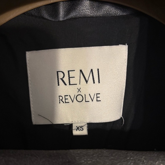 Remi x Revolve Leather Blazer - Picture 4 of 5
